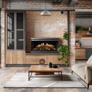 Kalfire E-one 100 F FR single HD Flame technology, vlakke bodemplaat